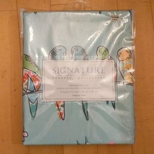 Cute parrot shower curtain 🐦🦜🐦